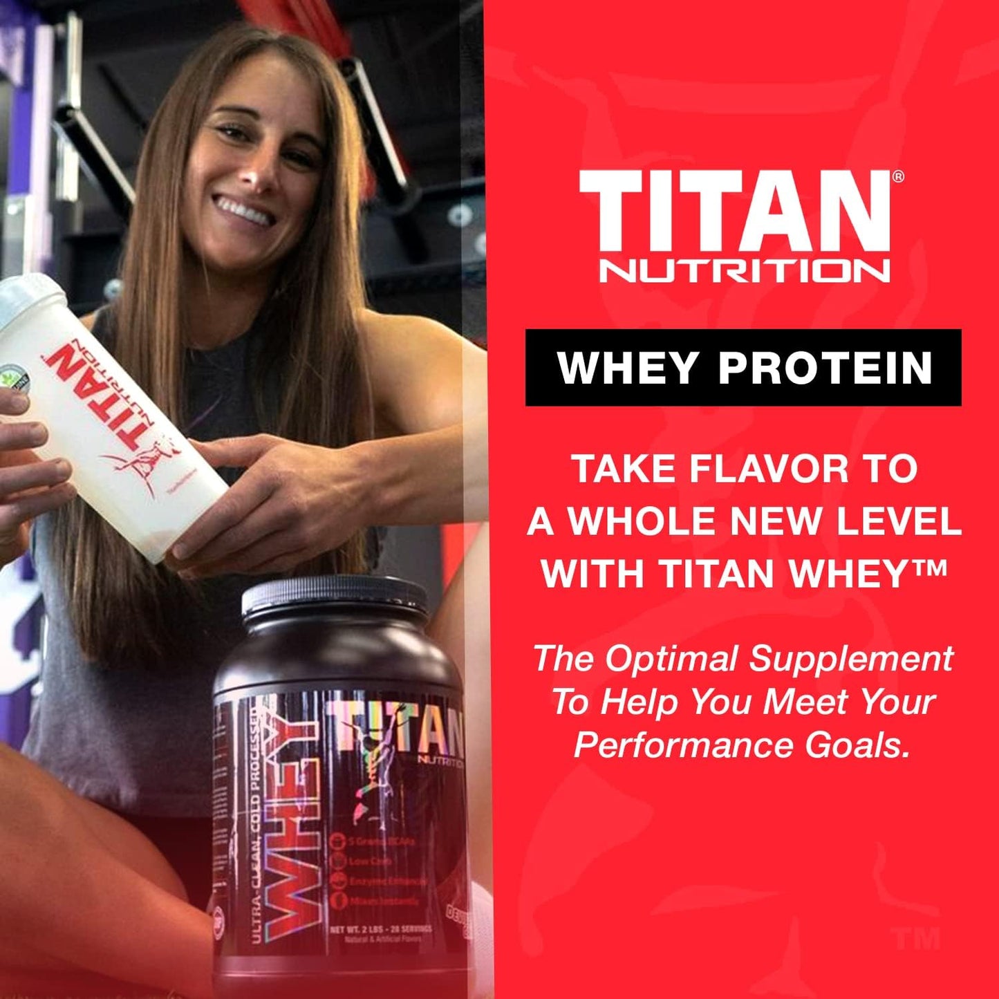 Titan Nutrition Titan Whey Protein Powder - Premium Formula for Lean Muscle Mass & Digestive Health - 23g Protein, BCAAs, Digestive Enzymes - Toffee Macchiato Flavor - 2lb