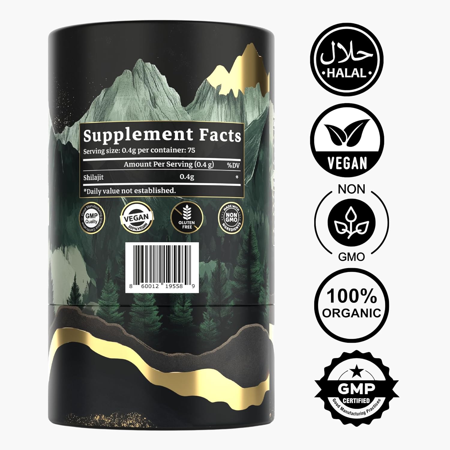 TM NATURALS Pure Himalayan Shilajit Resin - High Fulvic Acid & Trace Minerals - Boosts Energy & Endurance - 30g with Steel Spoon - Lab Tested