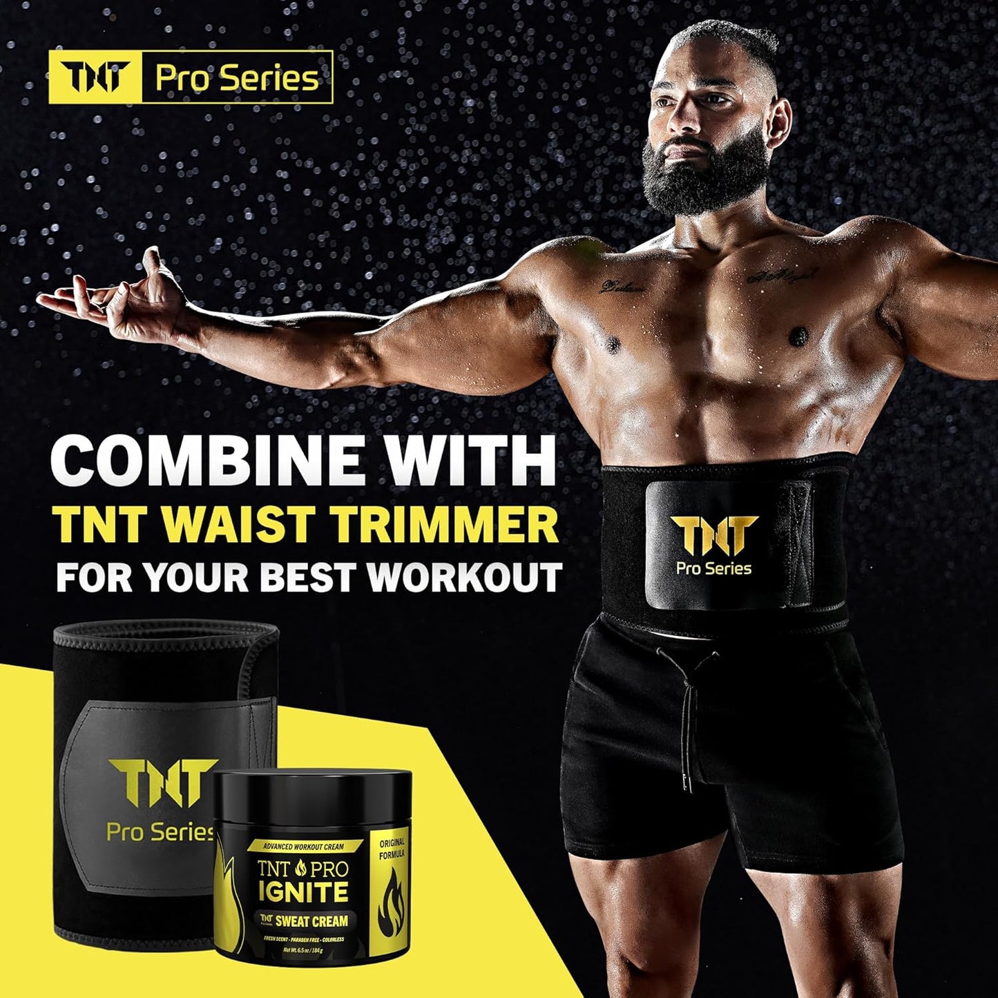 TNT Pro Series IGNITE Sweat Gel - Advanced Natural Workout Cream for Sweating