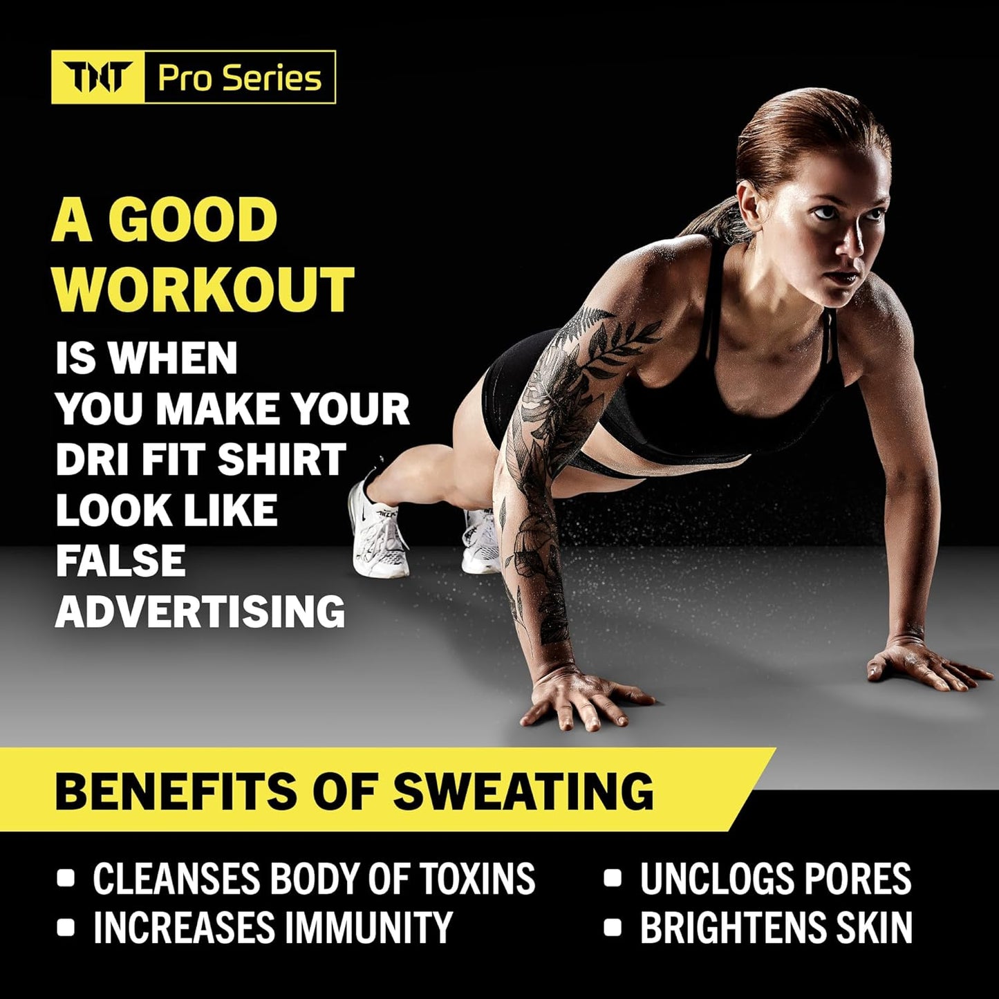 TNT Pro Series IGNITE Sweat Gel - Advanced Natural Workout Cream for Sweating