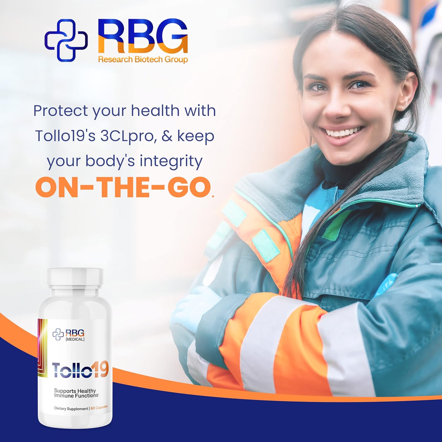 Tollo19 Immune Defense Supplement with 3CLpro Inhibitors - Natural Blend of Gromwell Root Extracts and Sunflower Lecithin - 60 Capsules