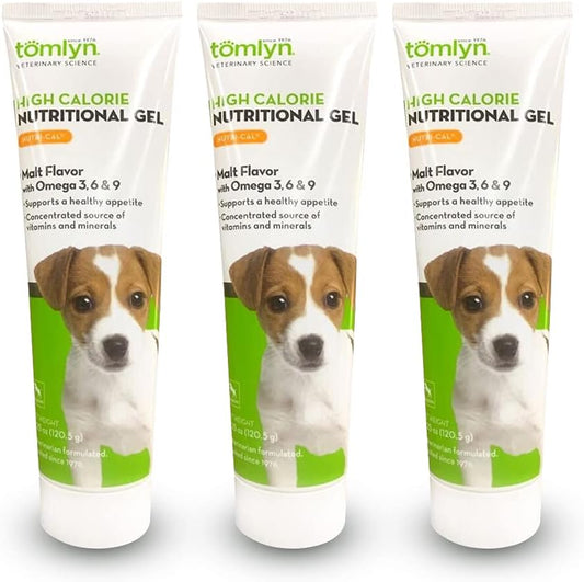 Tomlyn Nutri-Cal High Calorie Nutritional Gel for Puppies - 3 Pack, 4.25 oz
