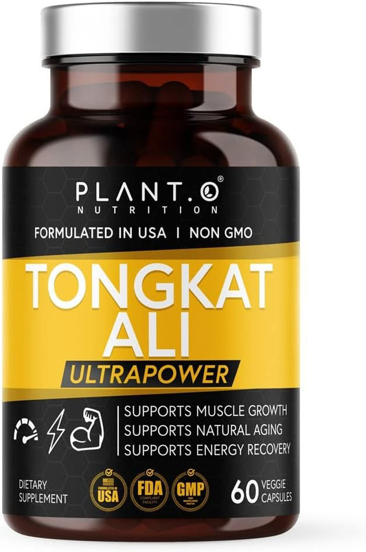 Tongkat Ali Ultrapower Supplement for Men - Boost Stamina, Strength, & Muscle Growth - 60 Capsules
