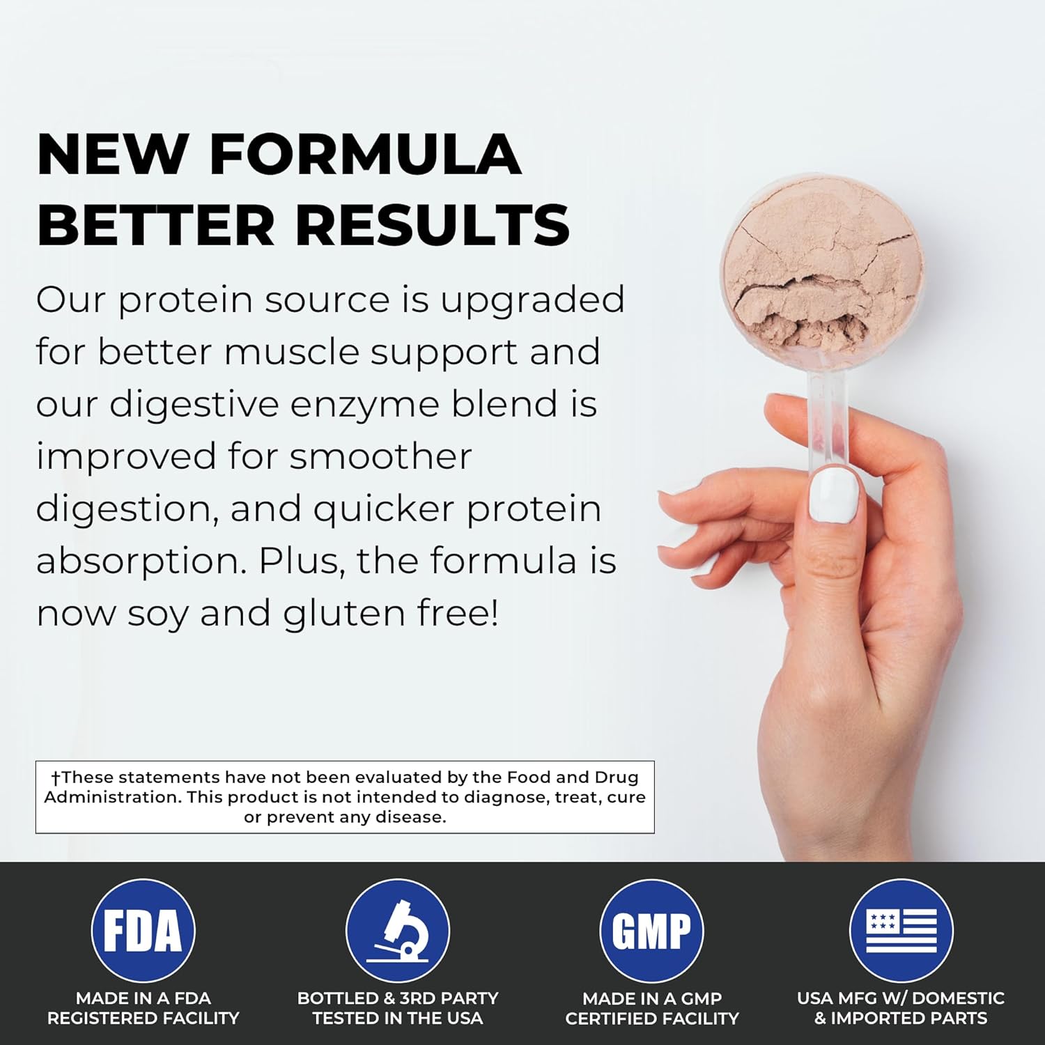 Tony Horton POWERLIFE Chocolate Plant Protein Powder with 3000 MG HMB, Vegan & Keto Friendly