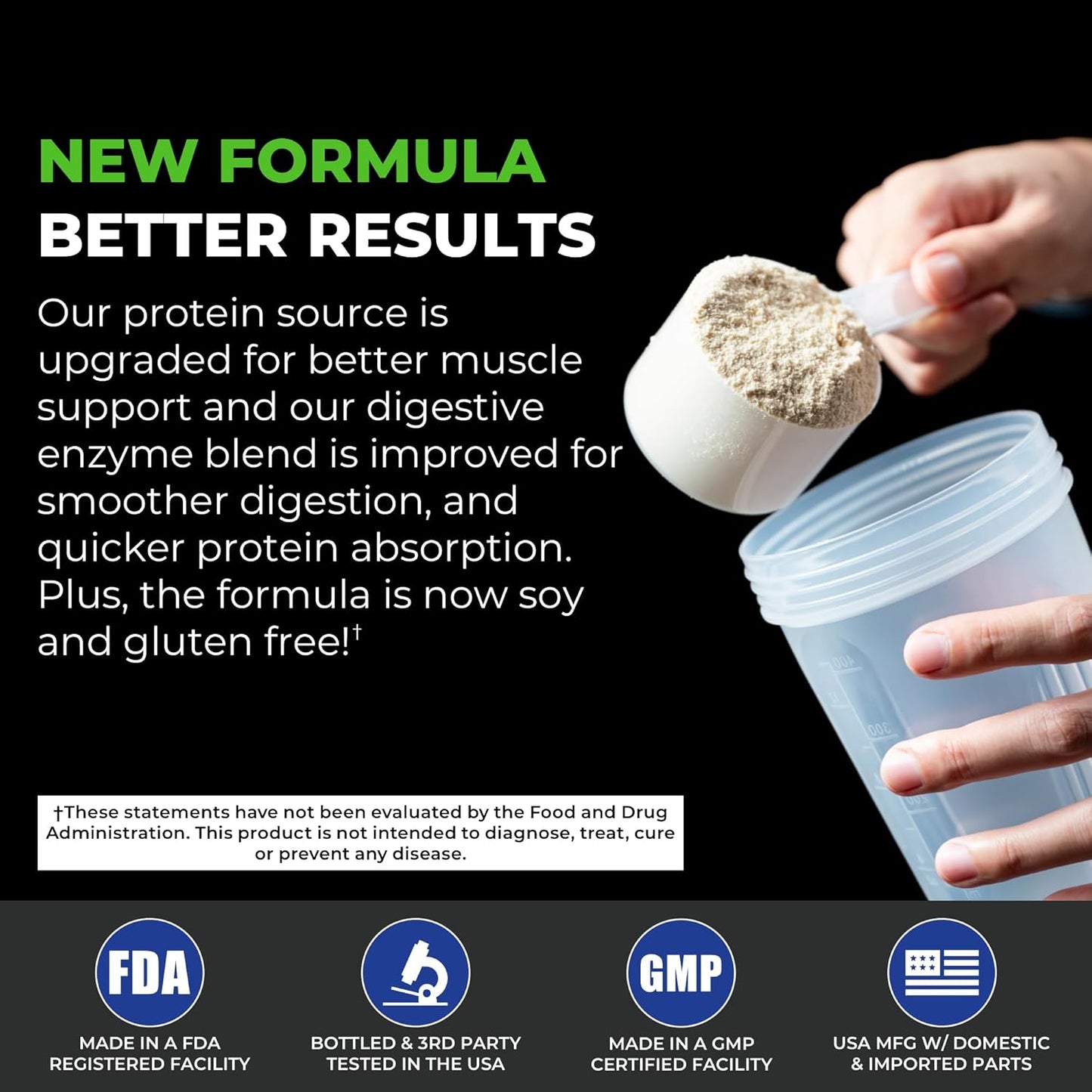 Tony Horton PowerLife High Impact Plant Protein Powder - 3000 MG HMB, Plant-Based, Vegan, Keto, Non-GMO - Vanilla Flavor