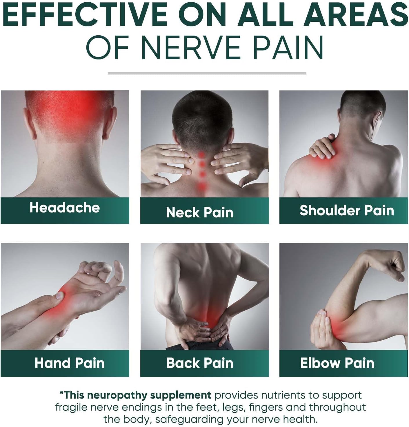 Topffy Neuropathy Nutritional Blend with 600mg Alpha Lipoic Acid & Benfotiamine - Natural Nerve Vitamins for Relief in Feet, Hands, Legs & Toes