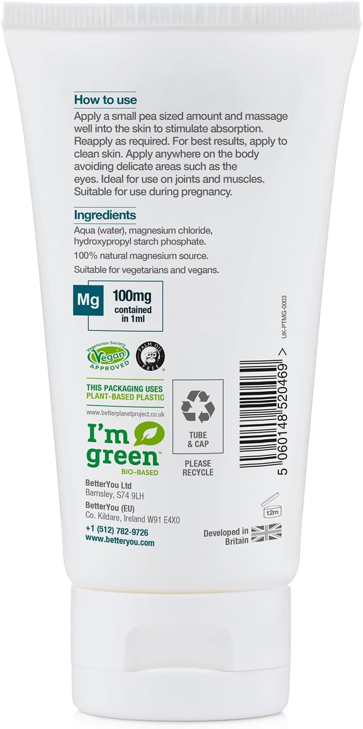 Topical Magnesium Gel for Muscle Relaxation and Joint Support - 5.07 oz