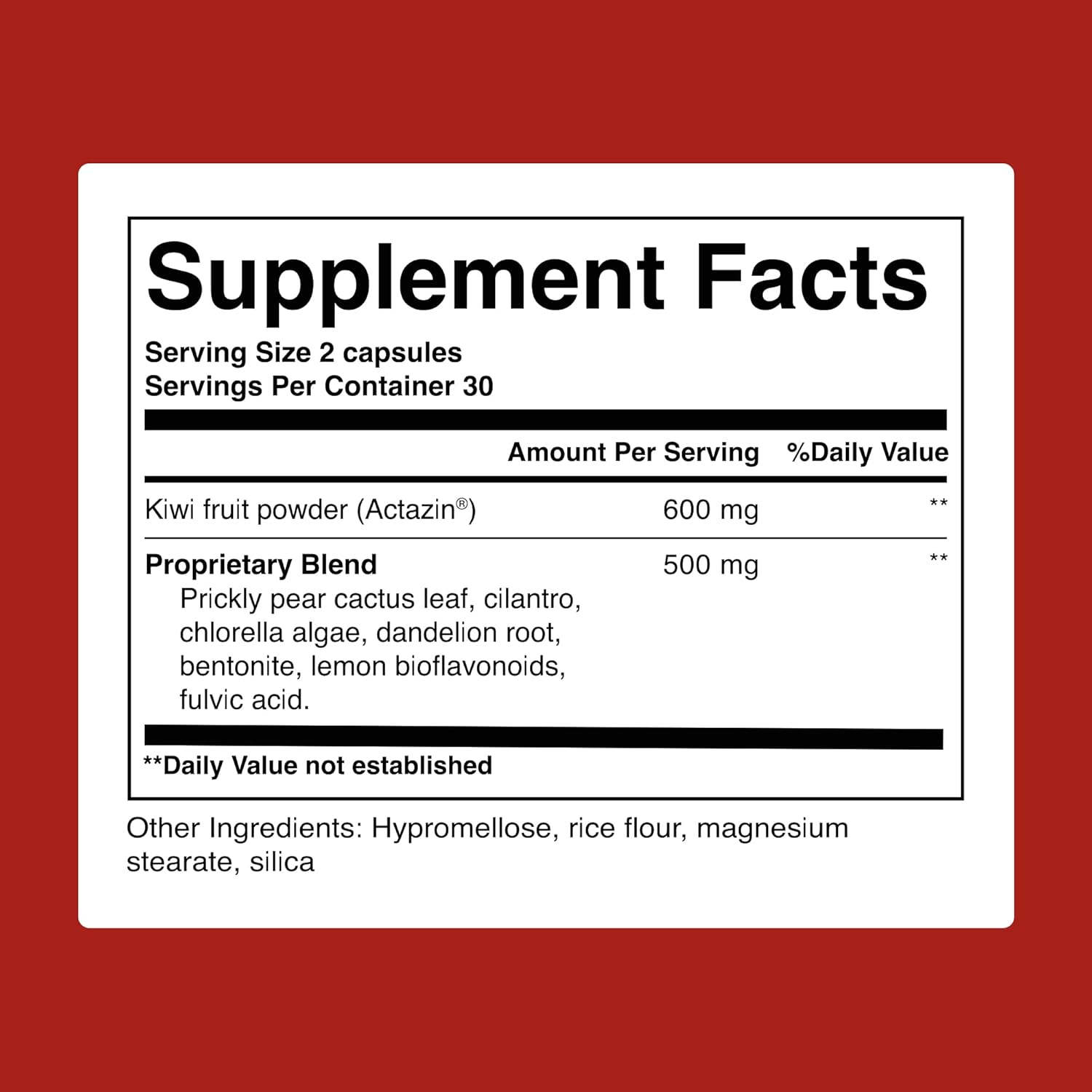 Total Bio Reset Detox Formula - Cleanse Digestive System, Boost Energy & Skin Health with Chlorella, Kiwi Fruit, Dandelion Root - 60 Capsules