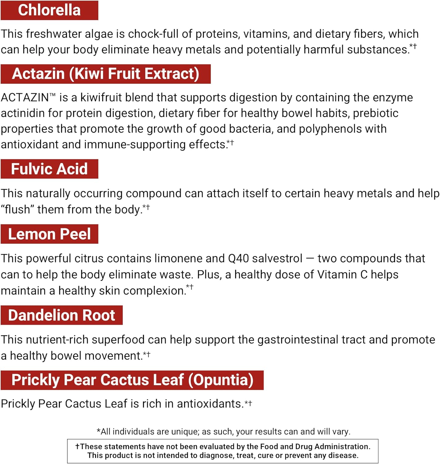 Total Bio Reset Detox Formula - Cleanse Digestive System, Boost Energy & Skin Health with Chlorella, Kiwi Fruit, Dandelion Root - 60 Capsules