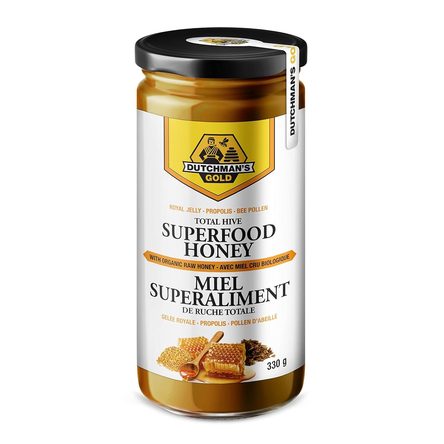 Total Hive Superfood Honey with Raw Honey, Royal Jelly, Propolis, Bee Pollen, and Ginseng