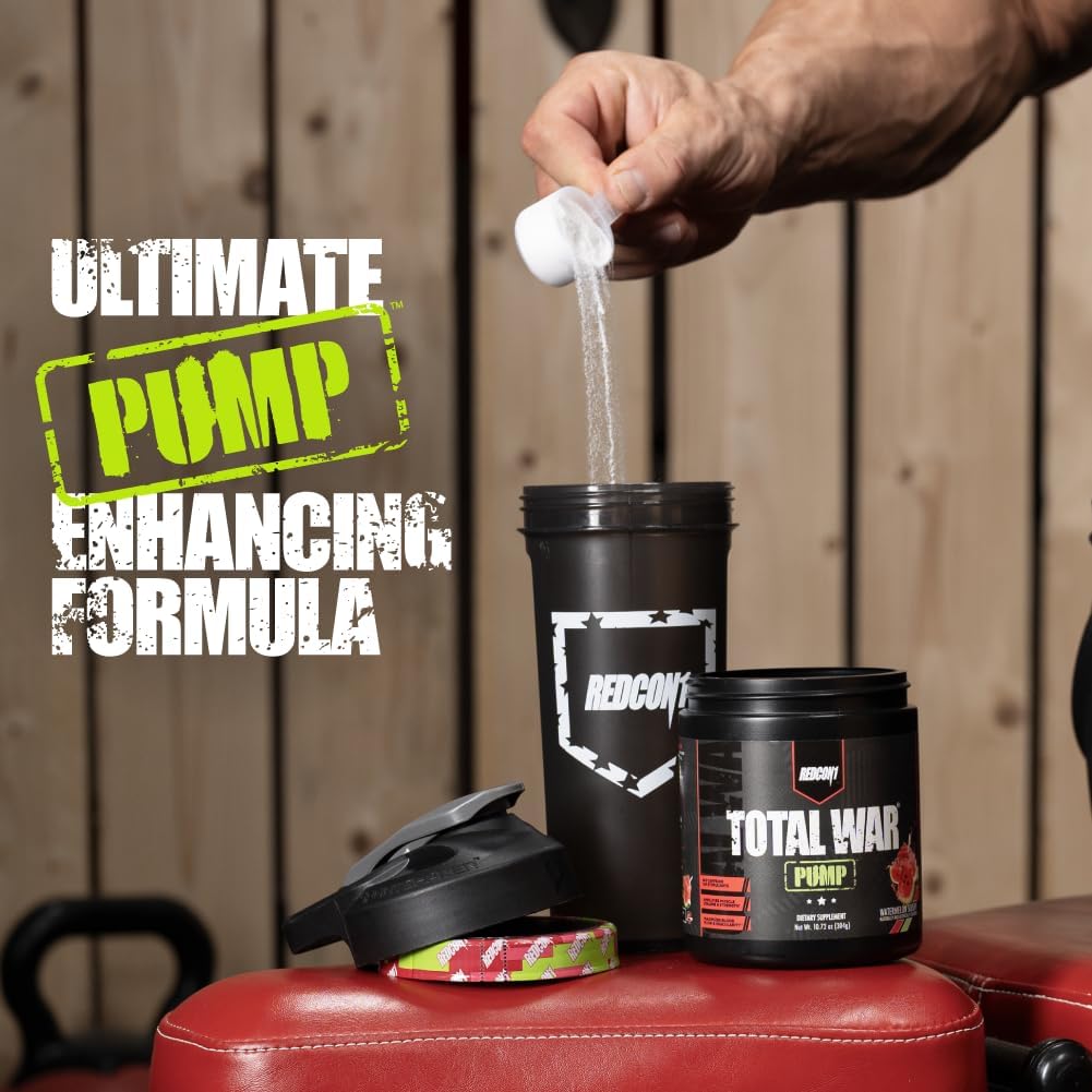 Total War Pump Non Stim Pre Workout Powder - Caffeine Free for Men & Women - L-Citrulline, Beta Alanine & More - Plum Fusion - 10.79 oz