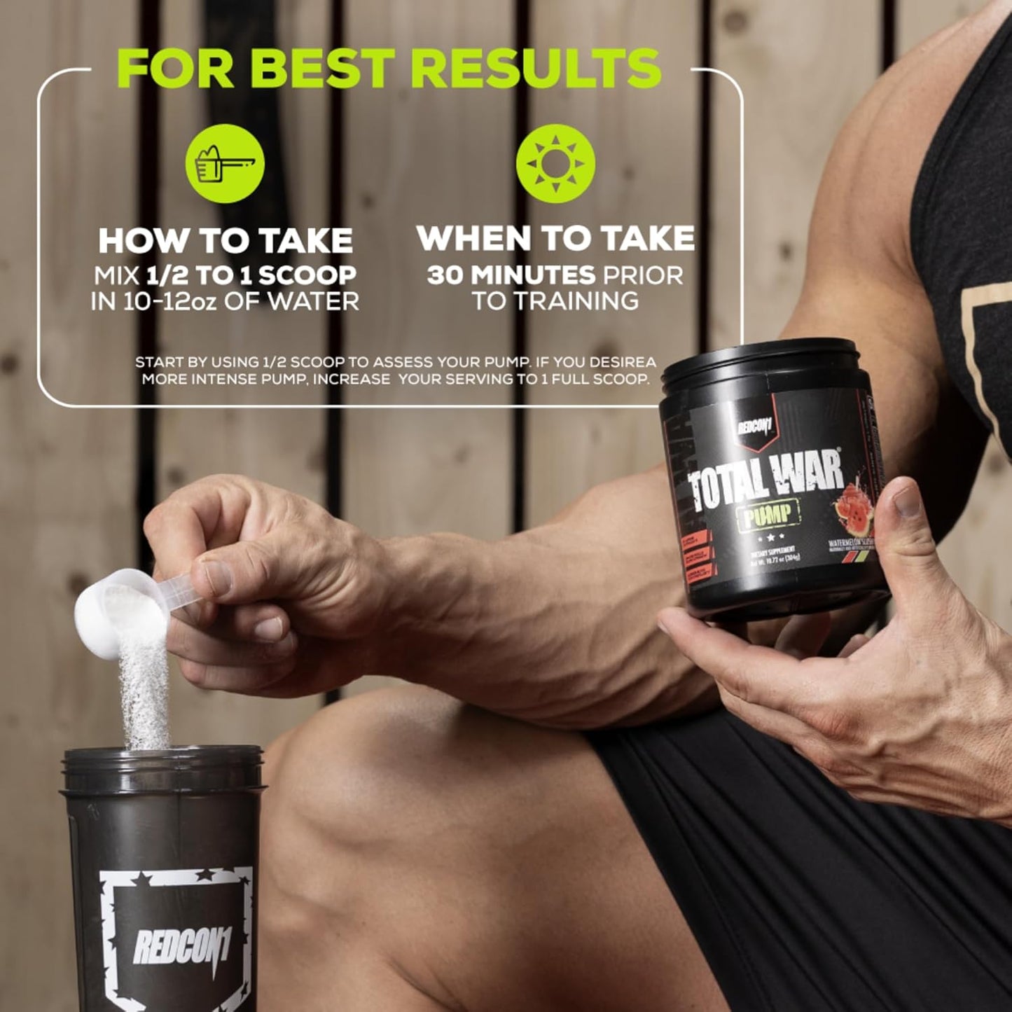 Total War Pump Non Stim Pre Workout Powder - Caffeine Free for Men & Women - L-Citrulline, Beta Alanine & More - Plum Fusion - 10.79 oz