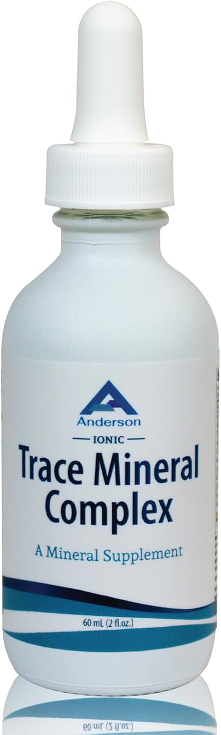 Trace Mineral Complex | Full Spectrum Ionic Liquid Mineral Drops | Electrolytes & Hydration Supplement | 2 fl oz Glass Bottle