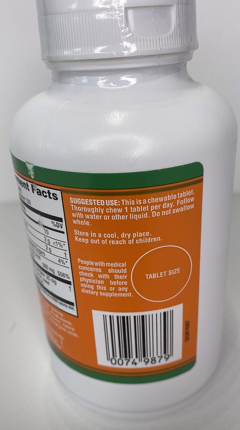 Trader Joe's Chewable Orange Flavored Vitamin C - TJ's Supplement for Immune Support