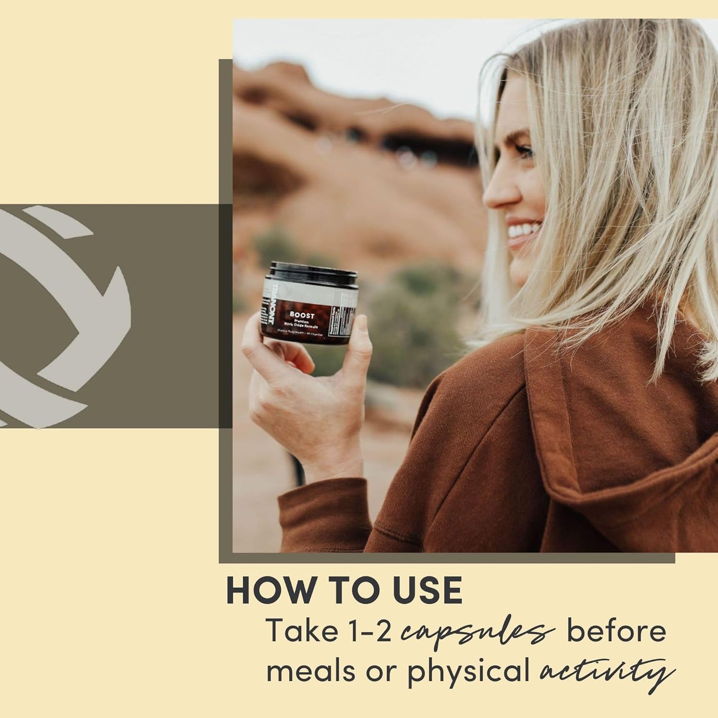 Tranont Boost Nitric Oxide Supplements for Peak Performance & Energy - L-Arginine, Antioxidants - 60 Capsules