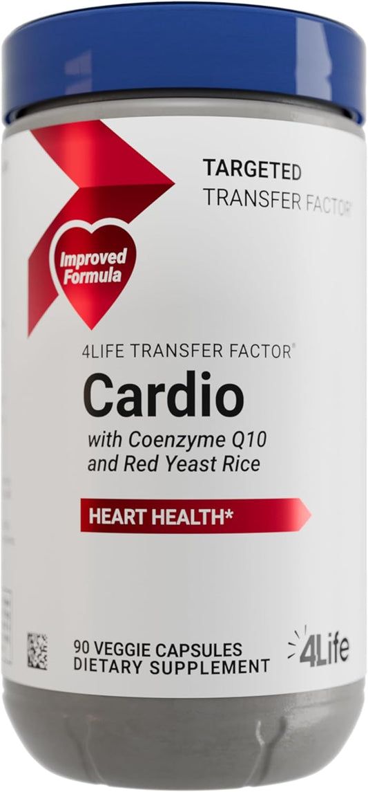 Transfer Factor Cardio Support Dietary Supplement with Ginkgo, Garlic, Red Yeast Rice, and Resveratrol - 90 Capsules