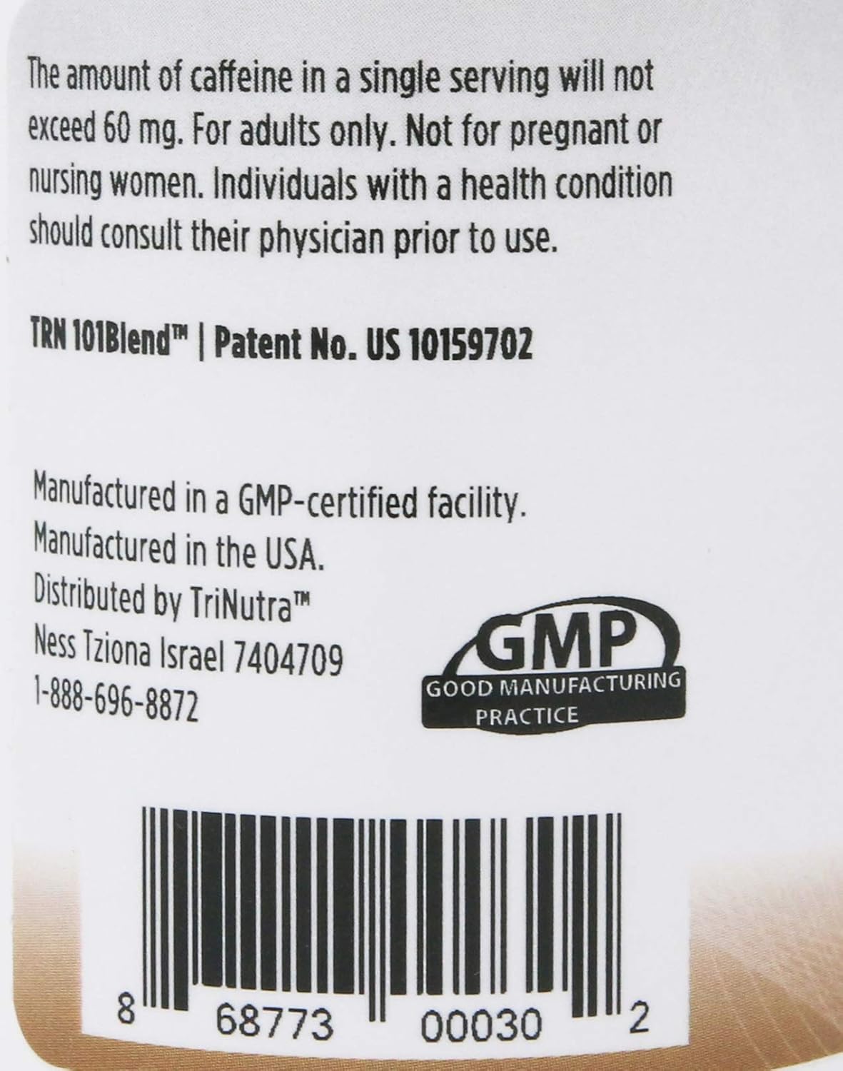 Tri Nutra Cogniben - Natural Cognitive Support Supplement with 30 Tablets