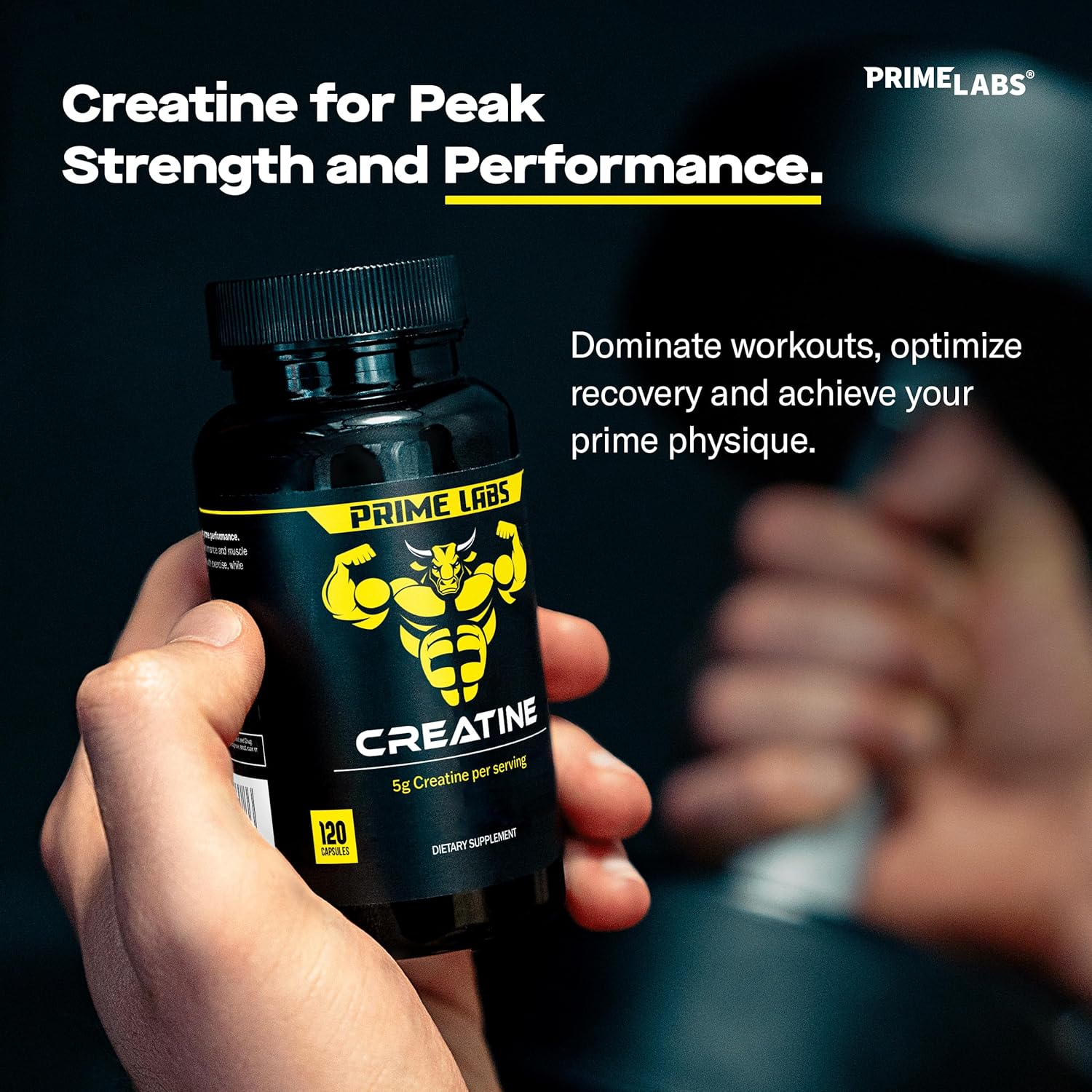 Tribulus Terrestris and Creatine Capsules Combo (240 ct) from Prime Labs