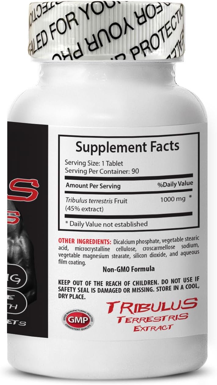 Tribulus Terrestris Extract for Enhanced Libido and Energy - Sex Drive Pills for Men and Women - 2 Bottles 180 Tablets