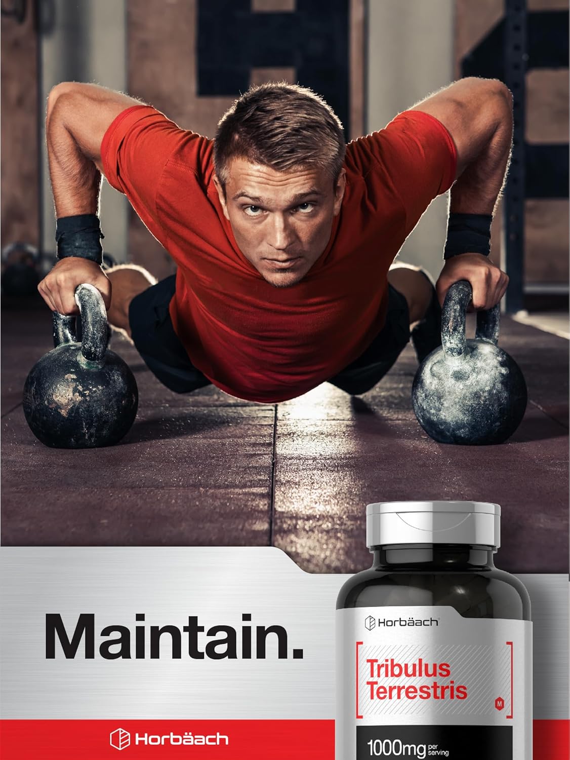 Tribulus Terrestris Extract Supplement for Men - 1000mg, 180 Capsules - Non-GMO & Gluten Free