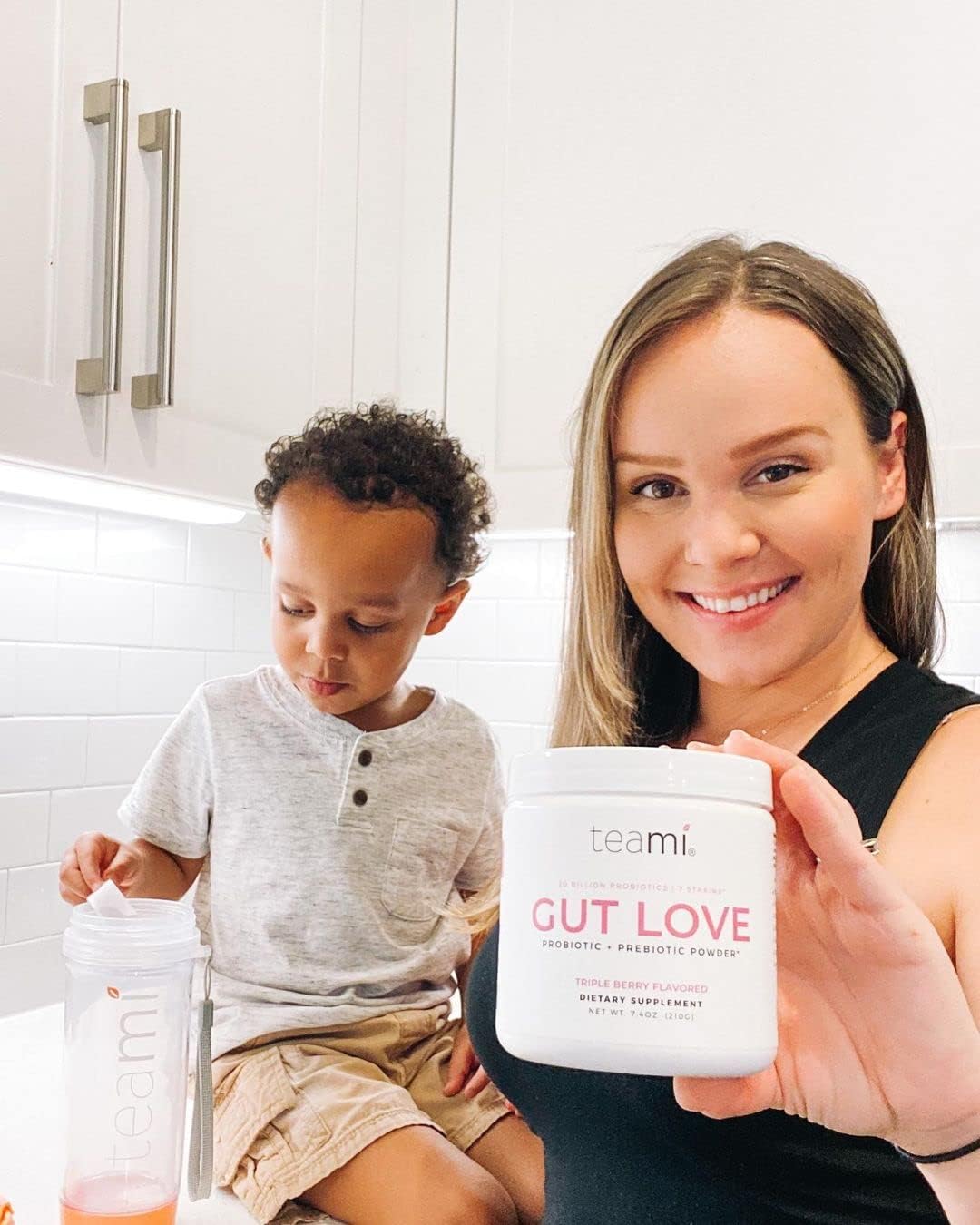 Triple Berry Gut Love Prebiotic & Probiotic Powder for Women - 20 Billion Probiotics & 7 Strains - Promotes Digestion, Bloating Relief, & Gut Health - 30 Servings