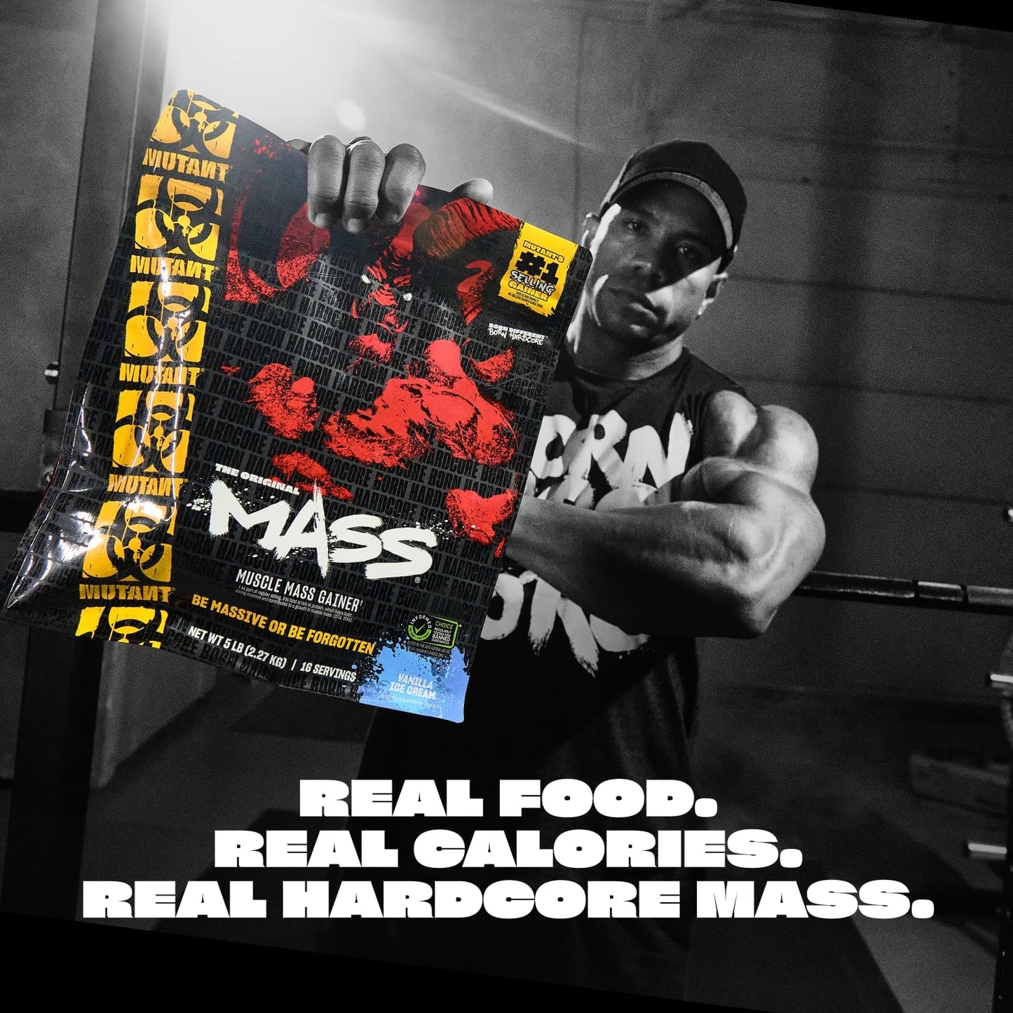 Triple Chocolate Mutant Mass Weight Gainer Protein Powder - High Calorie Mass Gainer for Muscle Gain - 5 lb