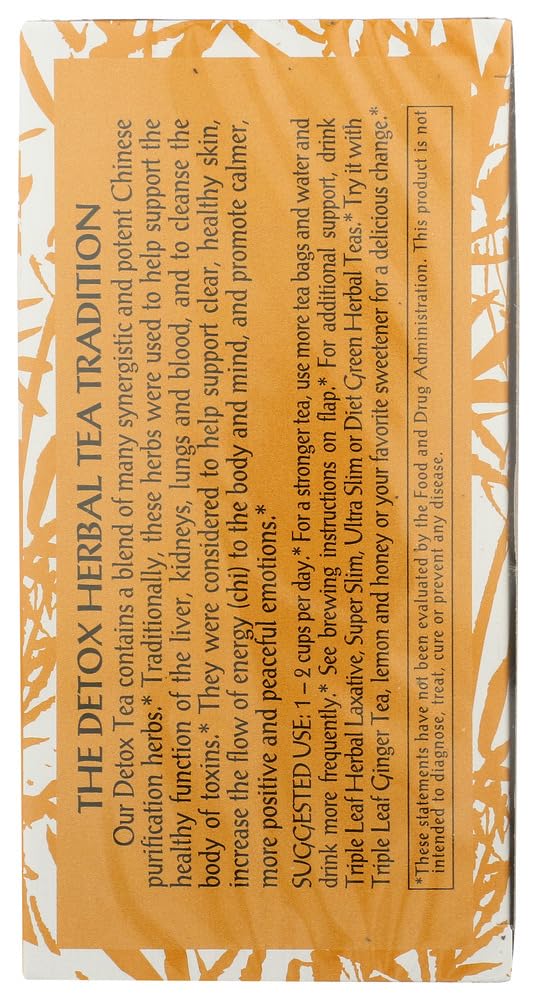 Triple Leaf Detox Tea - 40 Tea Bags, Pack of 2
