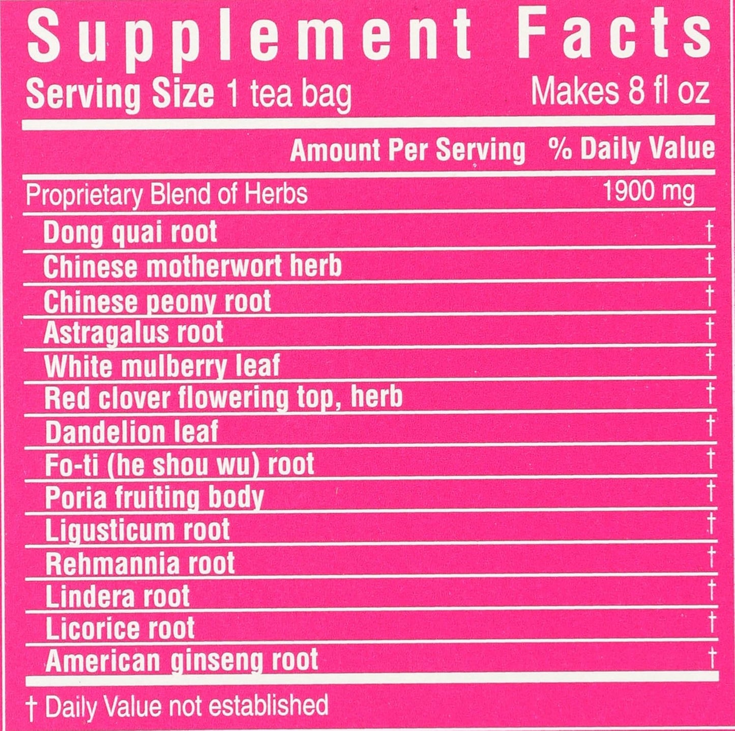 Triple Leaf Tea Sugar Balance and Women's Tonic Herbal Tea Bags, 20 Count Box