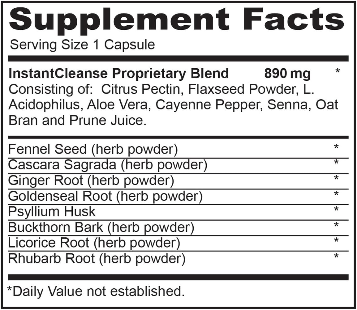 Triple Strength Activated Colon Cleanse for Optimal Colon Health - Instant Brands Cleanse Complete