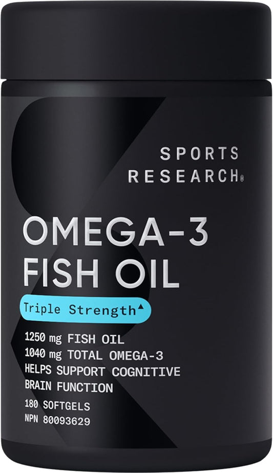 Triple Strength Burpless Fish Oil Supplement, 4 Month Supply - Wild Alaska Pollock, 1250mg, 150 ct - High EPA & DHA Omega 3 Fatty Acids