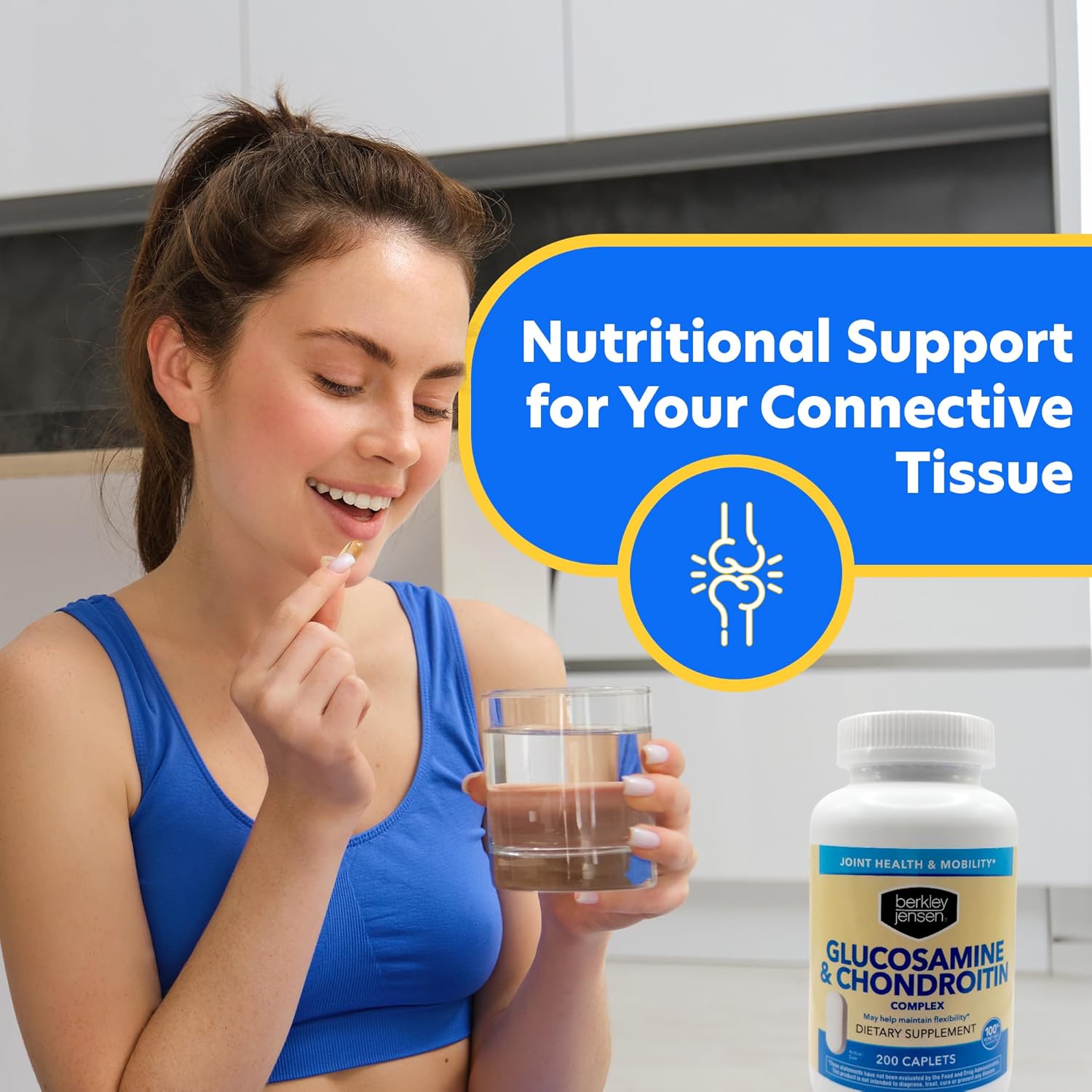 Triple Strength Glucosamine Chondroitin MSM Boswellia Complex - Joint Support Supplement - 200 Caplets