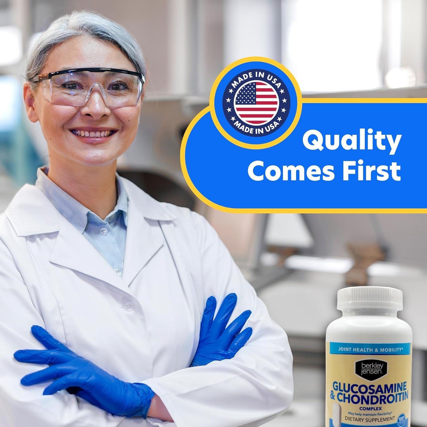 Triple Strength Glucosamine Chondroitin MSM Boswellia Complex - Joint Support Supplement - 200 Caplets