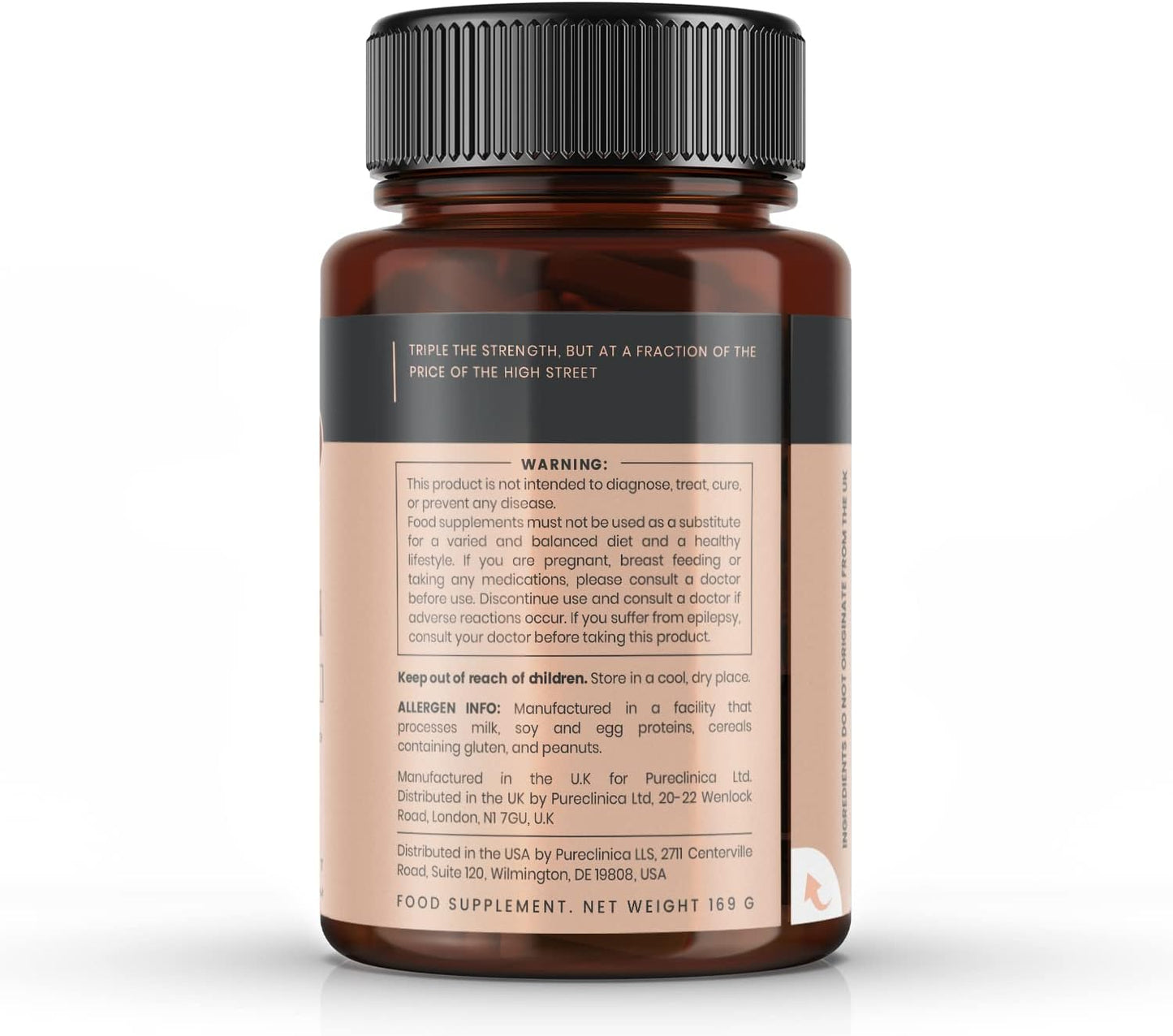 Triple Strength Hyaluronic Acid 300mg x 1080 Tablets - 3 Years Supply, 300% Stronger Formula