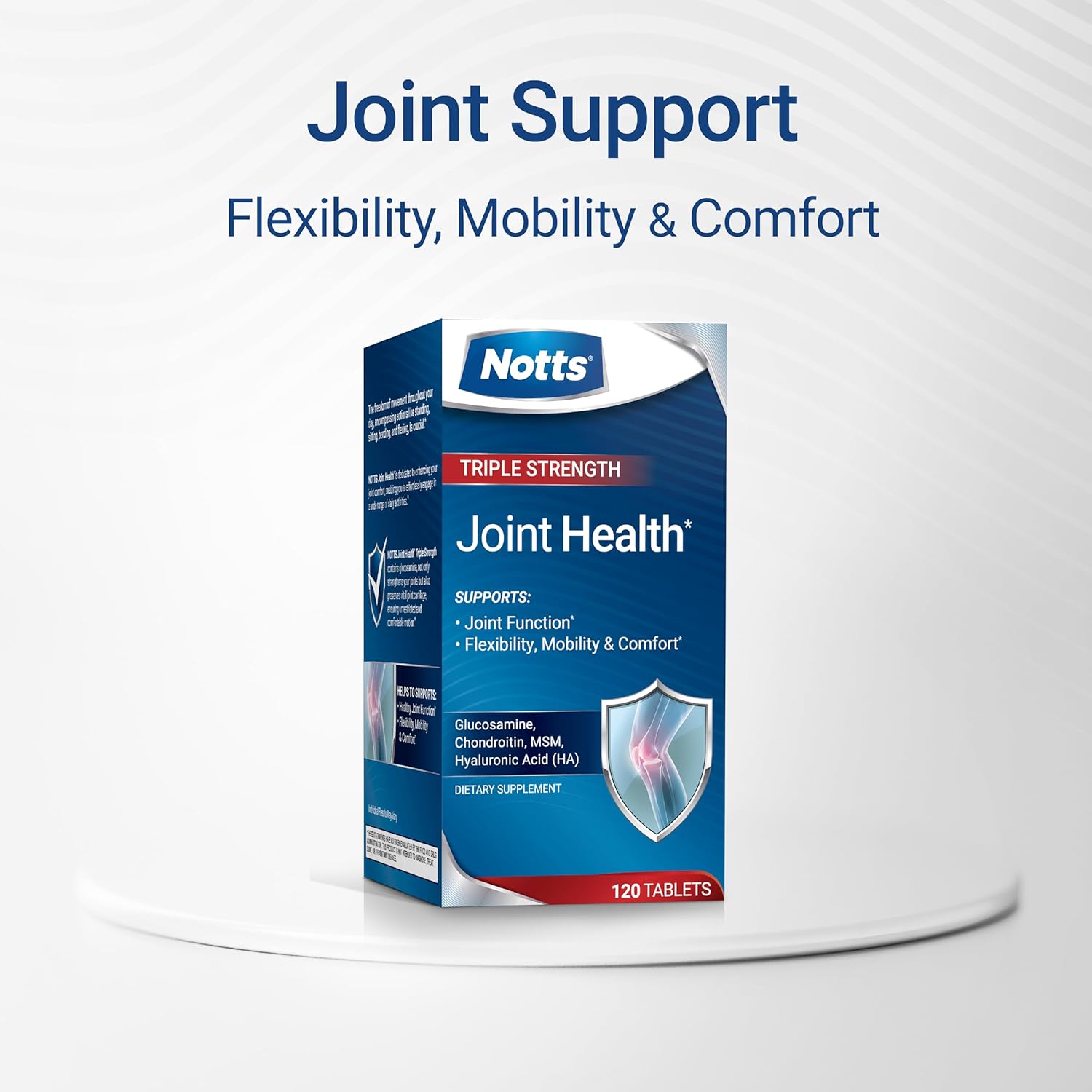 Triple Strength Joint Health Supplement with Glucosamine, Chondroitin, and MSM - 120 Tablets