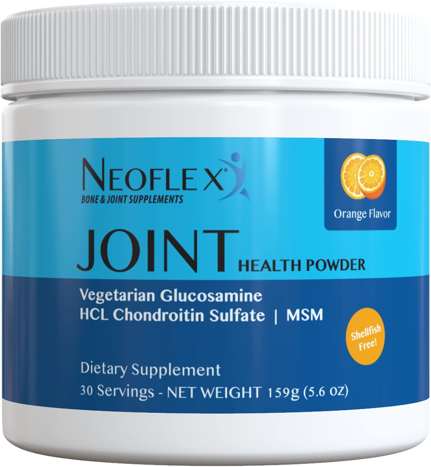 Triple Strength Neoflex Bone & Joint Health Powder Supplement with MSM, Glucosamine, & Chondroitin - 30 Scoops