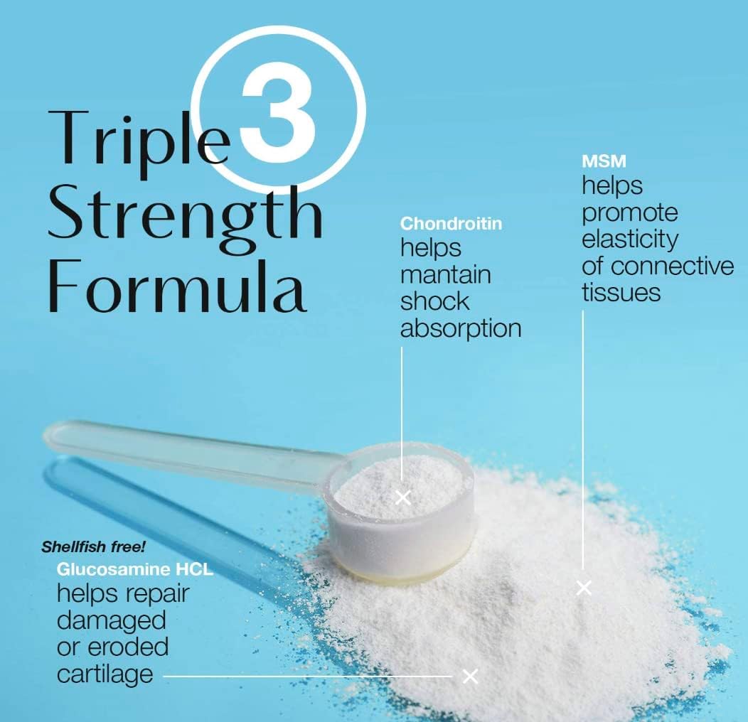 Triple Strength Neoflex Bone & Joint Health Powder Supplement with MSM, Glucosamine, & Chondroitin - 30 Scoops