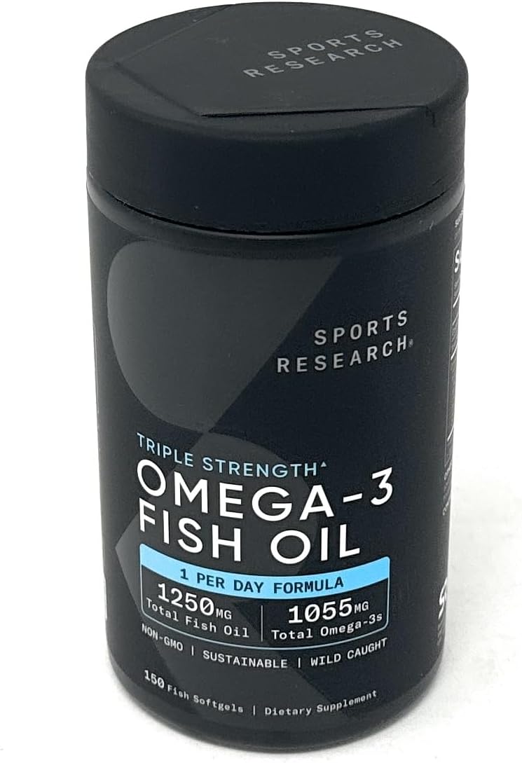 Triple Strength Omega-3 Fish Oil Softgels - 150 Count