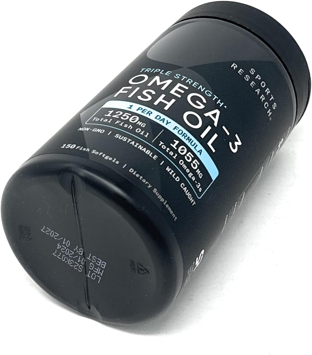 Triple Strength Omega-3 Fish Oil Softgels - 150 Count