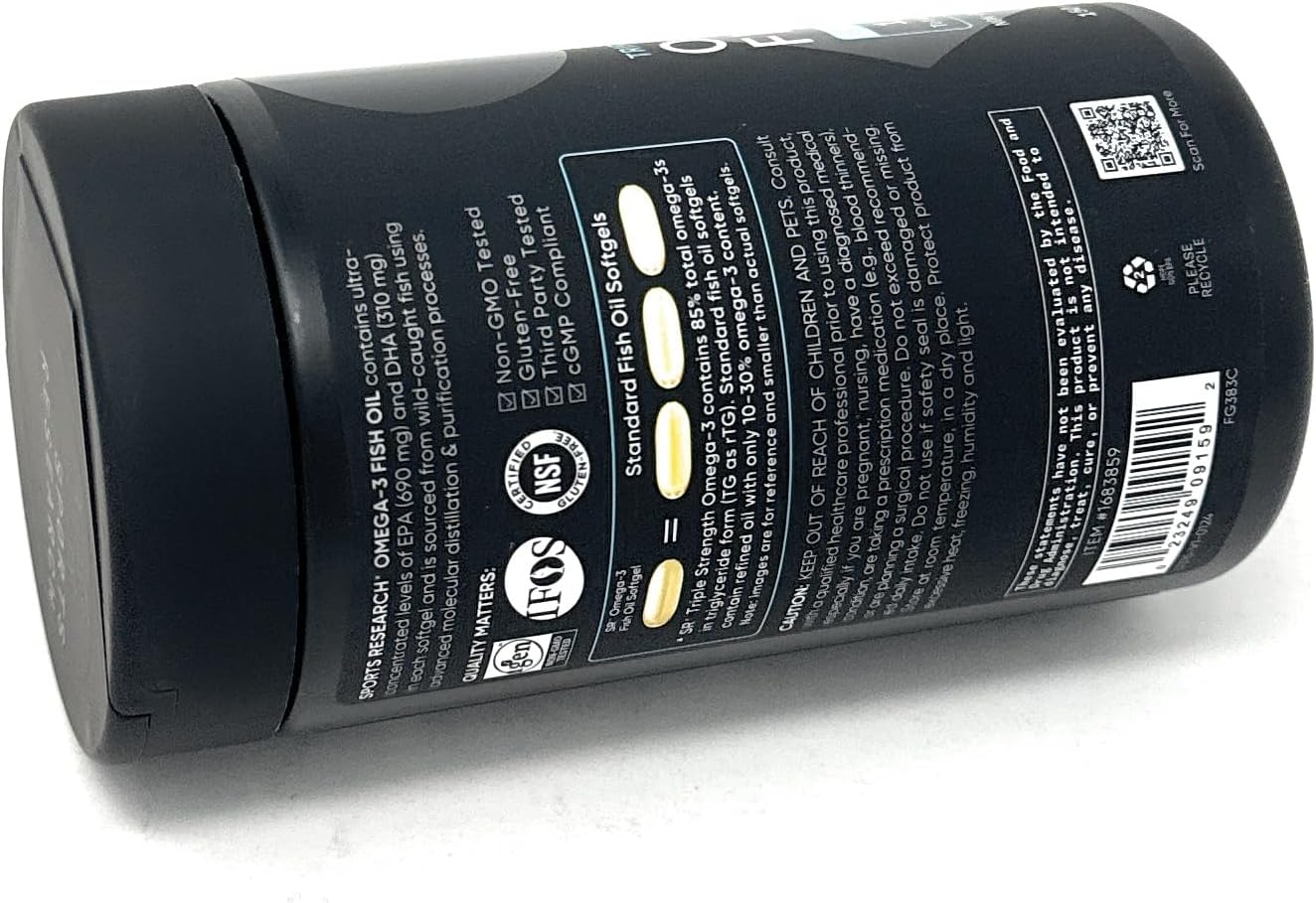 Triple Strength Omega-3 Fish Oil Softgels - 150 Count