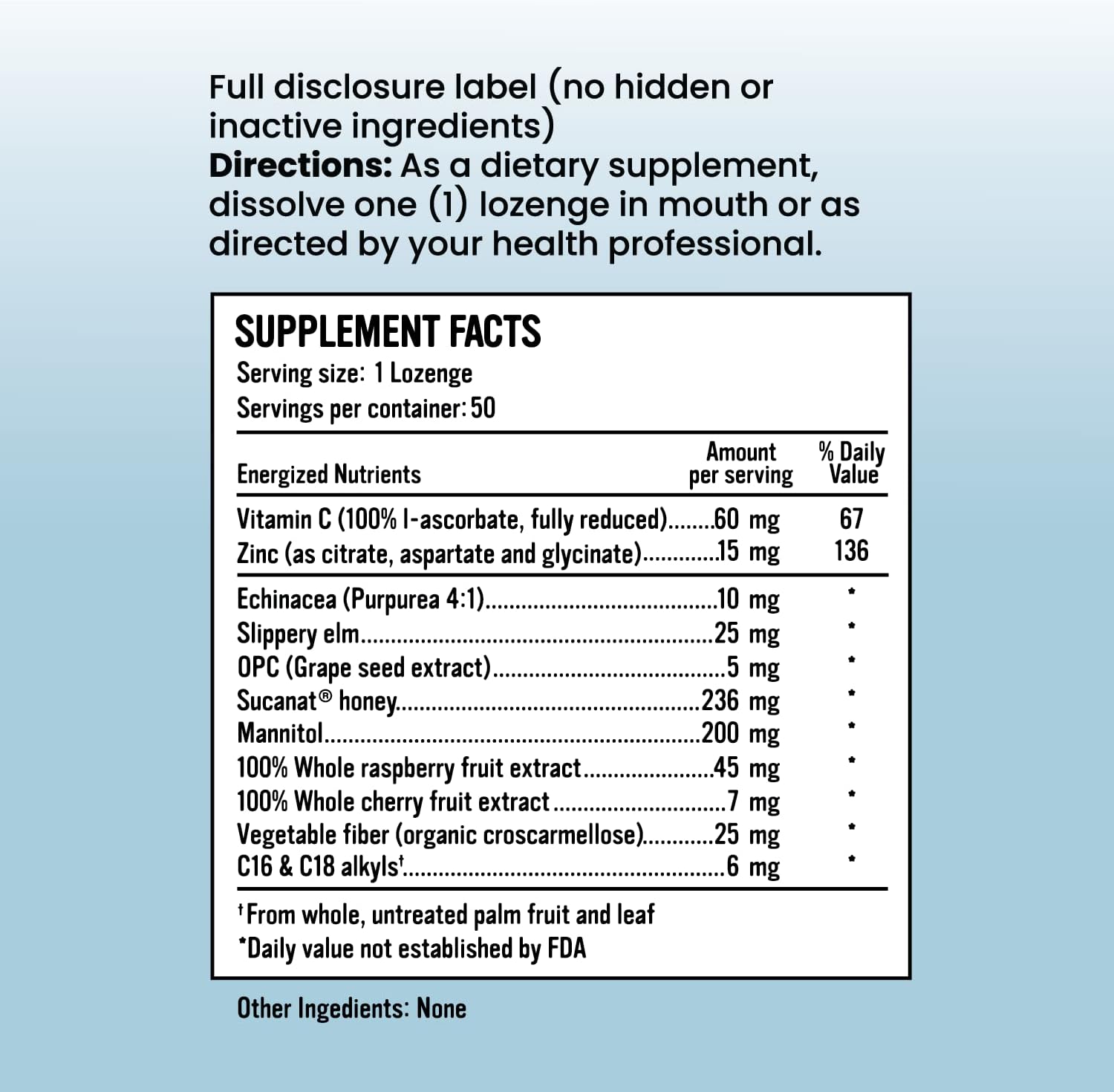 Triple Zinc Lozenges with Alkaline Immune Support - Zinc Glycinate, Citrate, Aspartate - Echinacea, Slippery Elm, OPC, Vitamin C - 90 Count