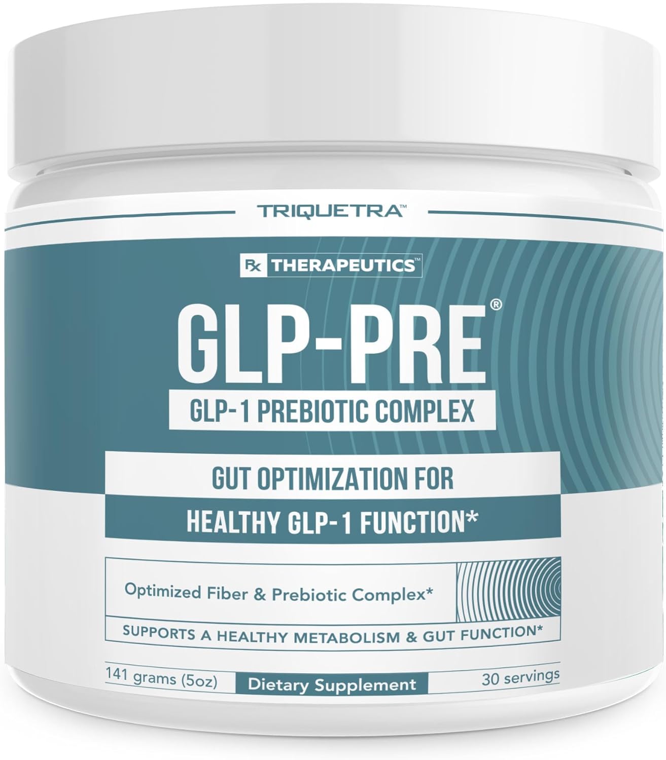 Triquetra Health GLP-Pre: Metabolic Support Fiber & Mushroom Complex - Promotes Long Term Gut Health - Clinically Validated Non-Digestible Fiber