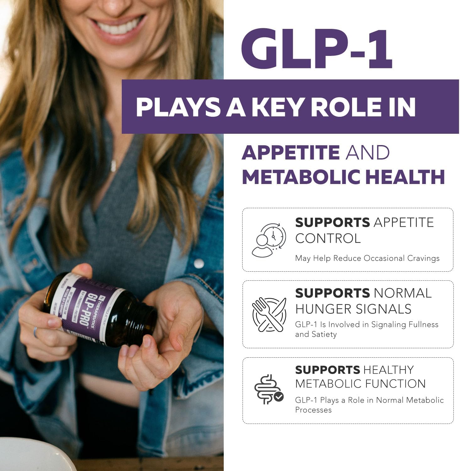 Triquetra Health GLP-Pro: Probiotic for GLP-1 Support with Akkermansia, Spore Forming Probiotics, and Butyrate - 30 Count