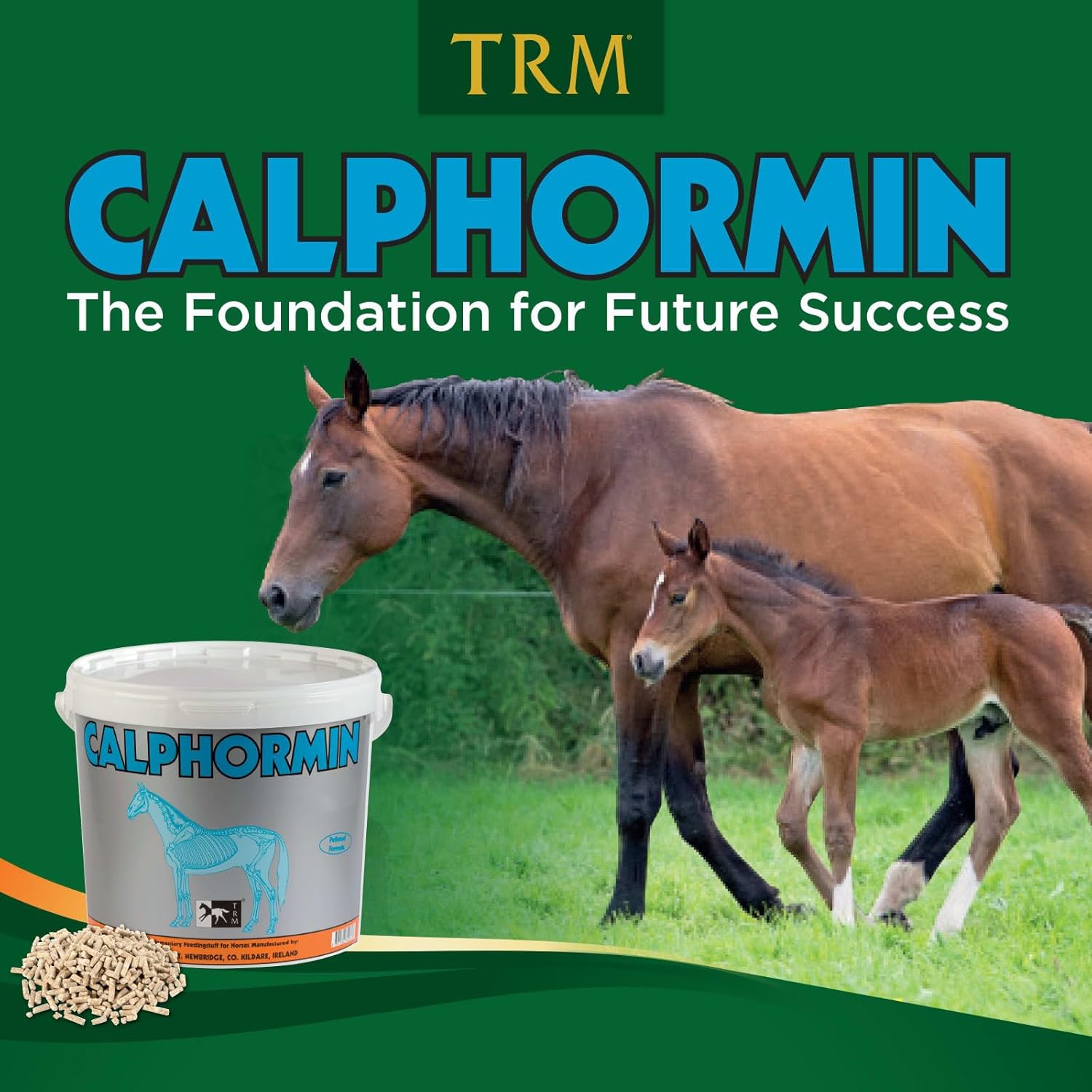 TRM Calphormin Nutrient-Rich Horse Supplement for Young Horses - 6.6 lb Bucket