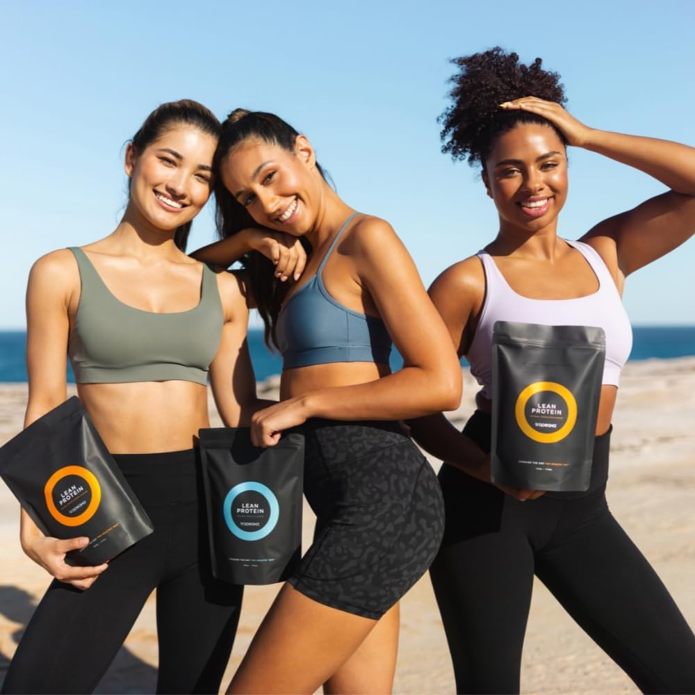 Tropeaka Chocolate Lean Plant Based Protein Powder - Vegan Protein for Men & Women, Gluten & Dairy Free - 17.6oz