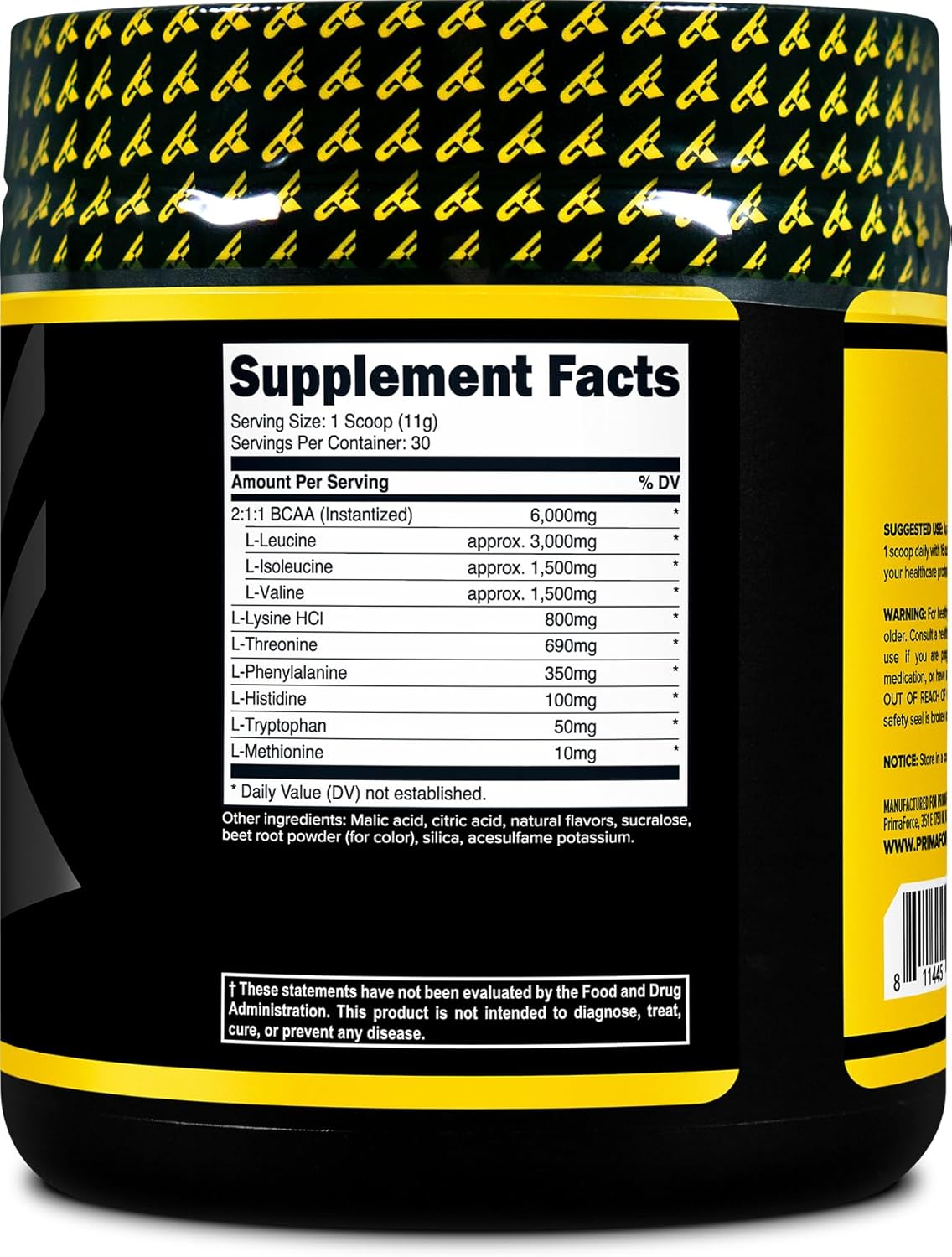 Tropical Punch EAA Powder by Primaforce - 30 Servings for Pre/Intra Workout and Recovery - Non-GMO & Gluten Free