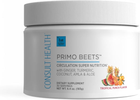 Tropical Punch Flavor Beet Root Powder Drink Mix by Consult Health - Primo Beets
