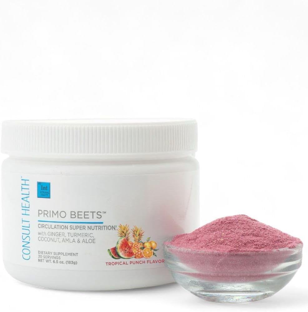 Tropical Punch Flavor Beet Root Powder Drink Mix by Consult Health - Primo Beets