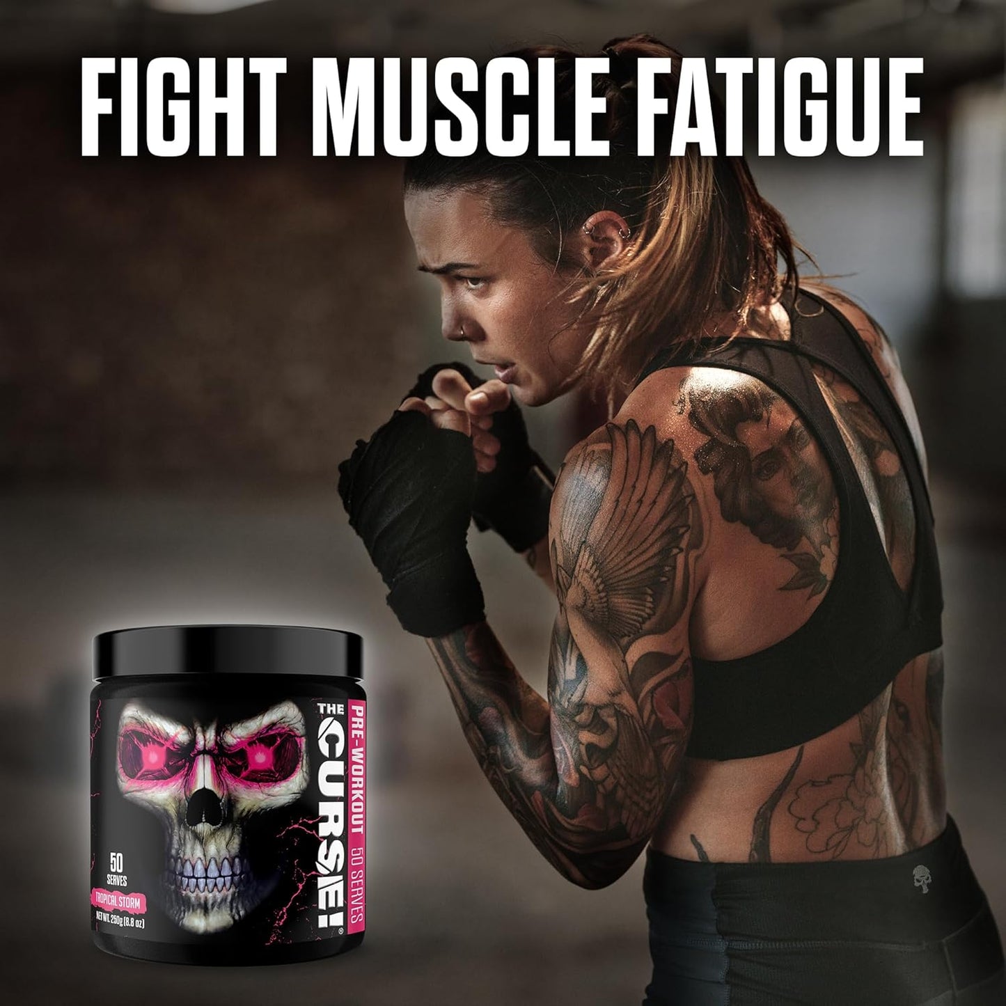 Tropical Storm Pre Workout Powder - Boost Strength, Energy & Focus | 50 Servings for Men & Women | Caffeine, Beta-Alanine, Creatine, L-Citrulline