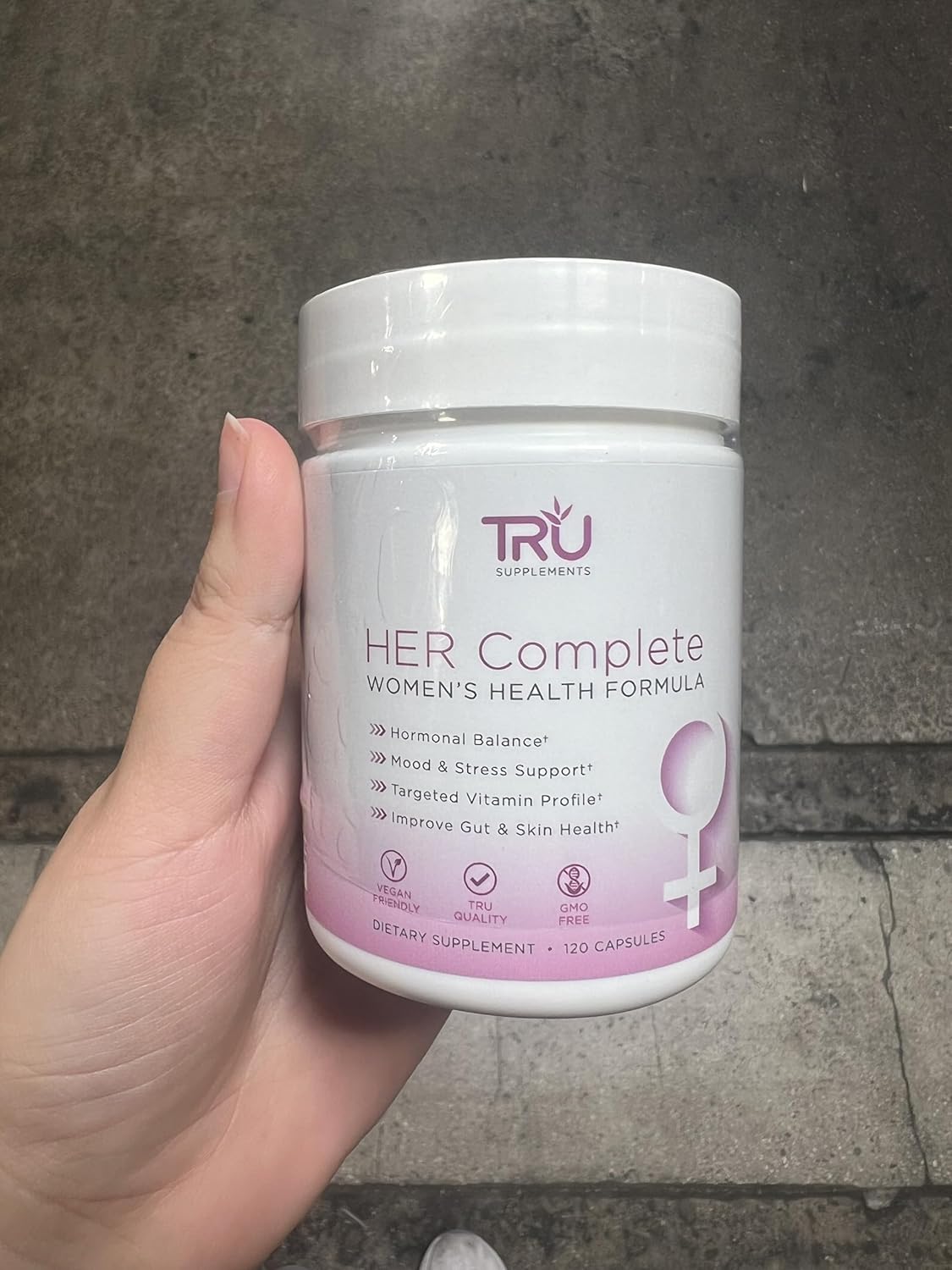 TRU HER Women's Supplement: Digestion, Hormonal Balance, Fertility, Gut & Skin Health, Mood Boost - 120 Capsules