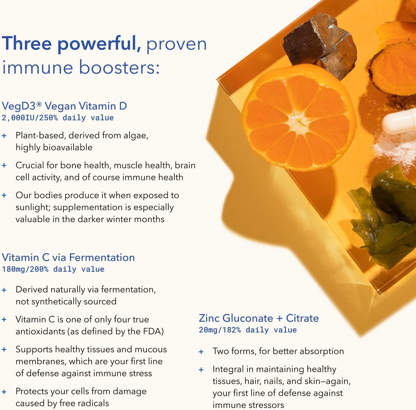 TRU NIAGEN Daily Defense Immune Support Supplement with Vitamin C, Vegan Vitamin D3, Zinc, Theracurmin, and Niagen Boost 150mg 60ct
